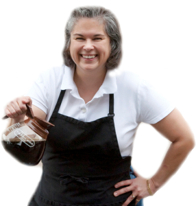 A picture of Kathy the owner and great waitress